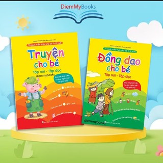 Sách- Bộ 2 Quyển Tập Nói Tập Đọc - Đồng Dao-Truyện Cho Bé - Giúp Bé Phát Triển Tư Duy Ngôn Ngữ Hình Ảnh Và Giao Tiếp