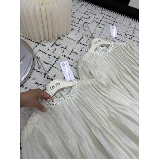Áo sơ mi tơ dài tay pha ren li ngực dáng xuông babydoll #85026