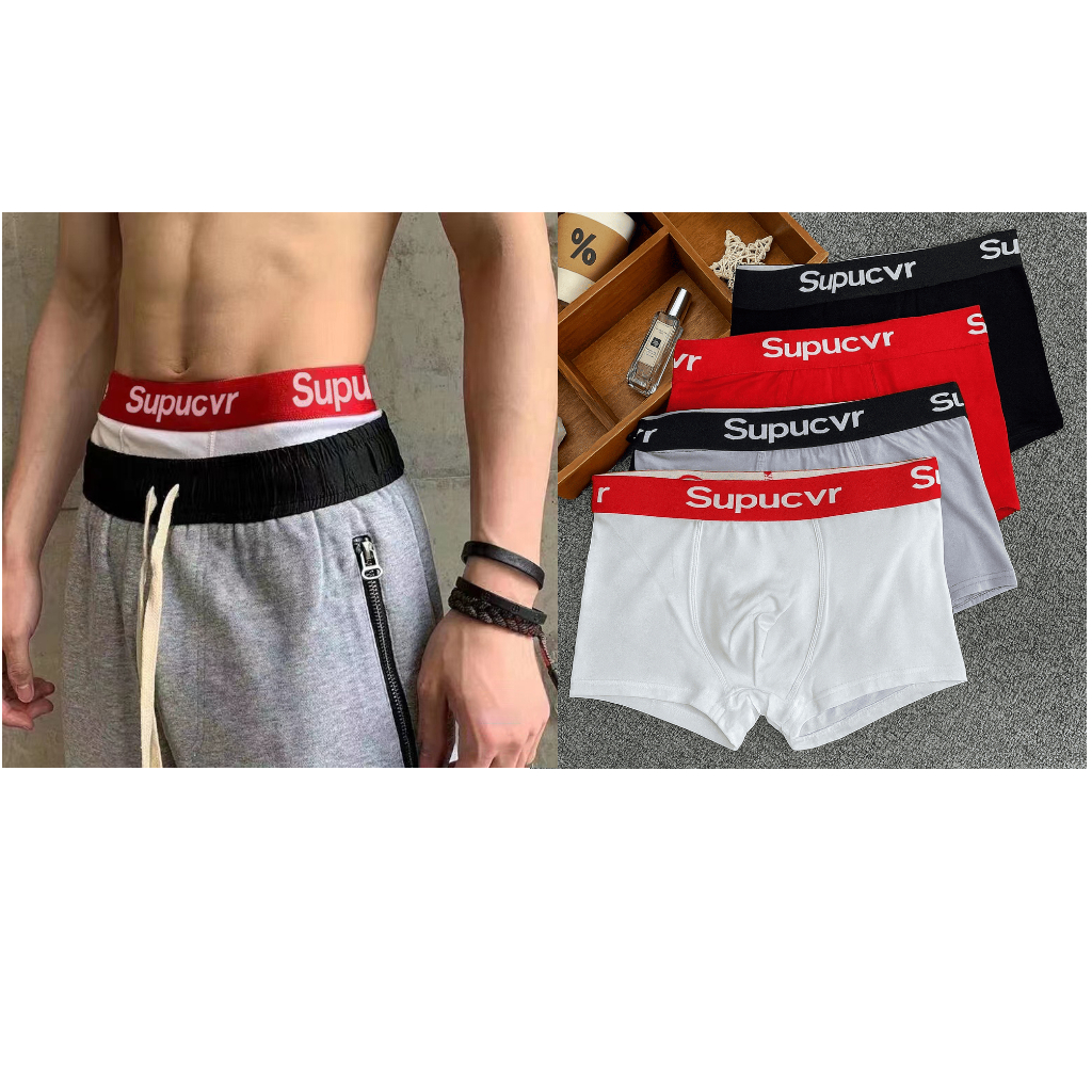 Hộp 4 Quần Lót Nam Super Boxer & Tam Giác – Thun Lạnh Thoáng Mát, Co ...