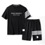 Set Bộ Quần Tay Lỡ Thể Thao Chất Thun Mè Form Rộng Unisex Nam Nữ Mặc Đều Được - DTB k1