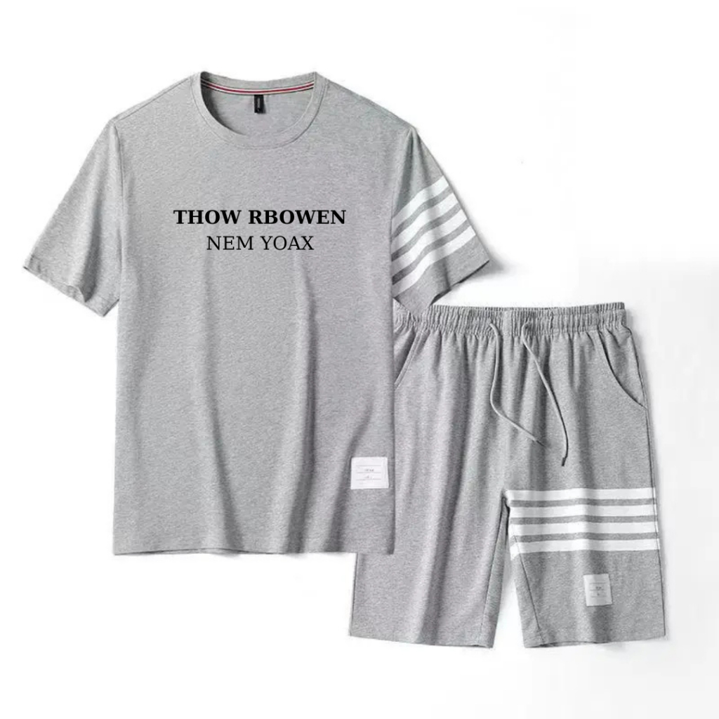Bộ Quần Áo Thể Thao Kẻ Sọc Màu Đen ,Trắng Phong Cách Hàn Quốc Thời Trang - unisex K1