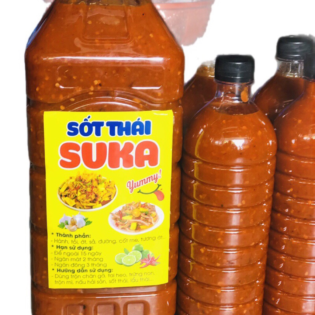 Sỉ 5L Nước Sốt Thái Trộn Chua Ngọt | Chuyên Dành Cho Quán Trộn Chân Gà, Lẩu Tai Heo, Bún Trộn, Vị Cay Dễ Ăn, Đậm Đà