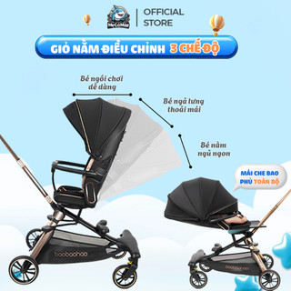 Xe Đẩy Cho Bé Baobaohao V16-C Chính Hãng, Xe Đẩy Gấp Gọn Xoay 2 Chiều Tiện Lợi, Giảm Rung Lắc Tối Đa