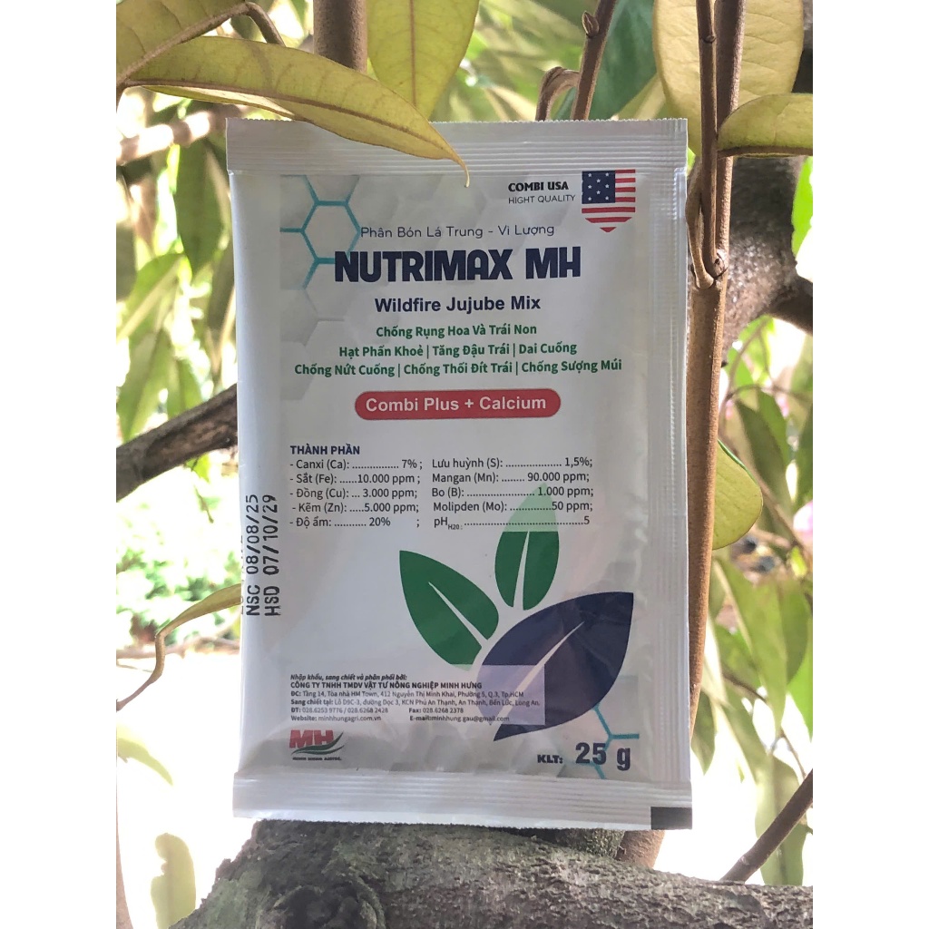 phân bón lá Trung - Vi Lượng NUTRIMAX MH nhập Mỹ gói 25g