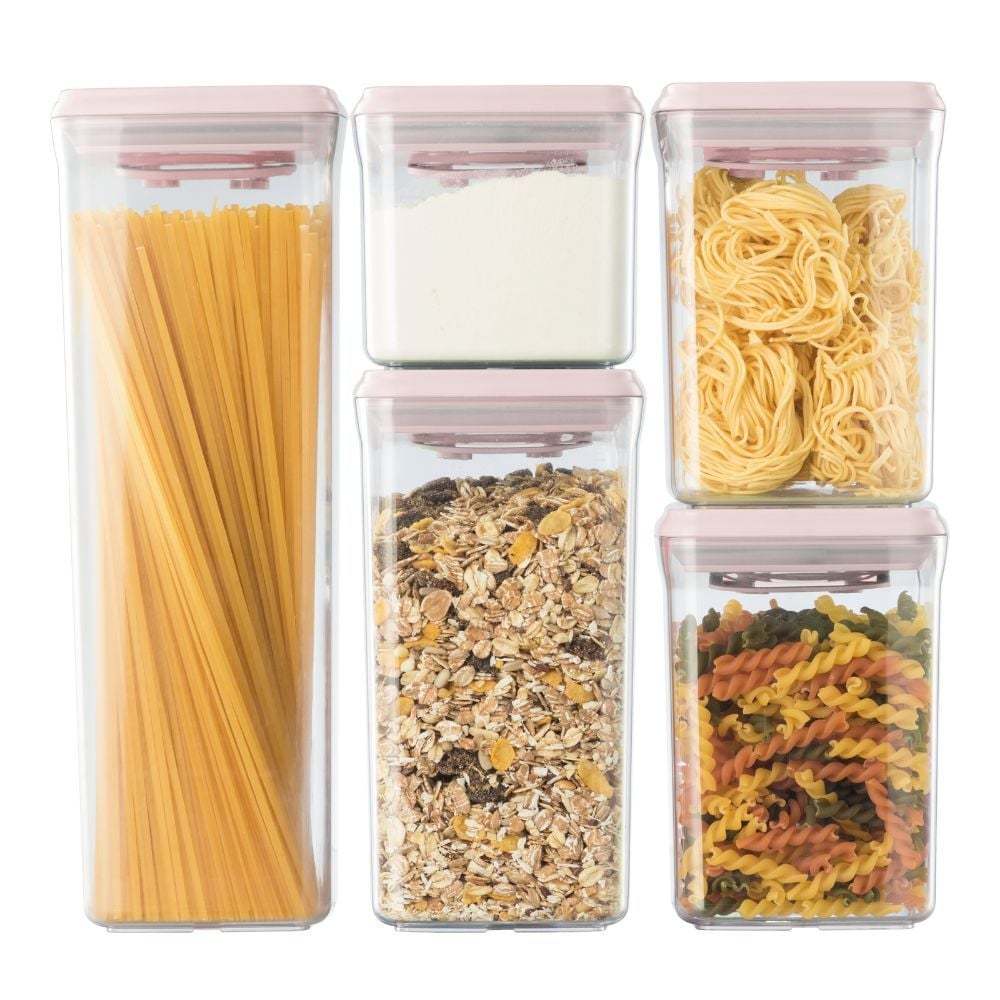 BỘ 5 HỘP ĐỰNG THỰC PHẨM KHÔ Hokkaido 500ml, 1000ml (02 hộp), 1400ml, 2100ml