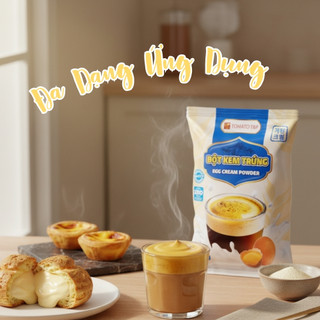 Bột Kem Trứng Pha Chế Tomato T&P Gói 100g Foam Kem Trứng, Cà Phê Kem Trứng, Nhân Bánh Su Kem - KT72