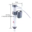 Phao cấp nước bồn cầu cao cấp,phao bồn cầu chịu áp lực cao Điều chỉnh,Cụm Van Cấp Nước Cho Bồn Cầu Cao Cấp-TOOLIX