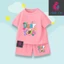 Bộ Quần Áo Cộc Tay Cho Bé, In Hình Dear Youth Dễ Thương, Chất Vải Thun Cotton Mát Mẻ (M 319)