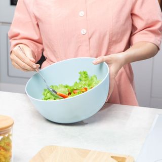 Bộ thau rổ đa năng Inochi Yoko 23cm – nhựa dẻo cao cấp, phủ kháng khuẩn, hàng Nhật sang trọng