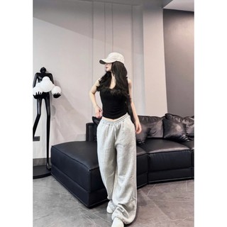 Set Nỉ  Ống Rộng ELEGANTE Phối Túi  Chất Liệu Nỉ 2 Da Sang Chảnh, Che Khuyết Điểm Đôi Chân Cực Tốt