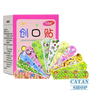 Hộp 100 băng cá nhân sơ cứu y tế nhanh, bảo vệ vết thương tránh nhiễm trùng, kháng nước tốt