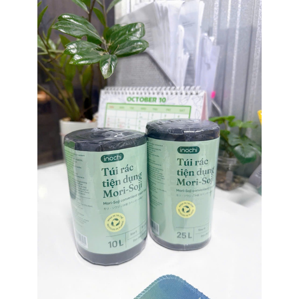 Túi rác tiện dụng 10L, 25L, 50L bền co dãn tốt, có quay xách tiện dụng - CHÍNH HÃNG INOCHI