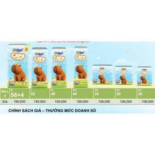 (1b Tặng quà) TÃ QUẦN CAPY CAPY Chính Hãng Unicharm Đủ Size Cho Bé Từ M Đến 5XL  -SP MỚI CTY DIANA UNICHARM NHẬT BẢN