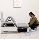 Giường sofa gấp gọn thành ghế đa năng bọc vải nano cao cấp,sofa giường thông minh gấp gọn thành ghế có hộc đồ — ảnh 6