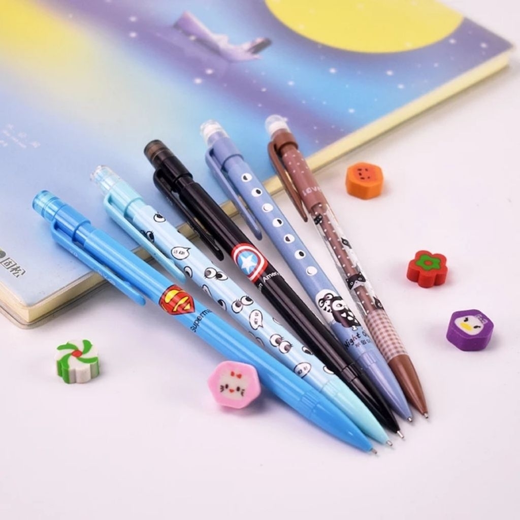 Combo 3 cây bút chì bấm ngòi 0.5mm kawai
