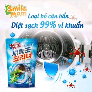 Combo 2 túi bột tẩy lồng giặt Hàn Quốc 450g ( 2 túi 900g), vệ sinh lồng máy giặt dễ sử dụng tiện lợi