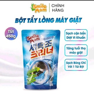 Combo 2 túi bột tẩy lồng giặt Hàn Quốc 450g ( 2 túi 900g), vệ sinh lồng máy giặt dễ sử dụng tiện lợi