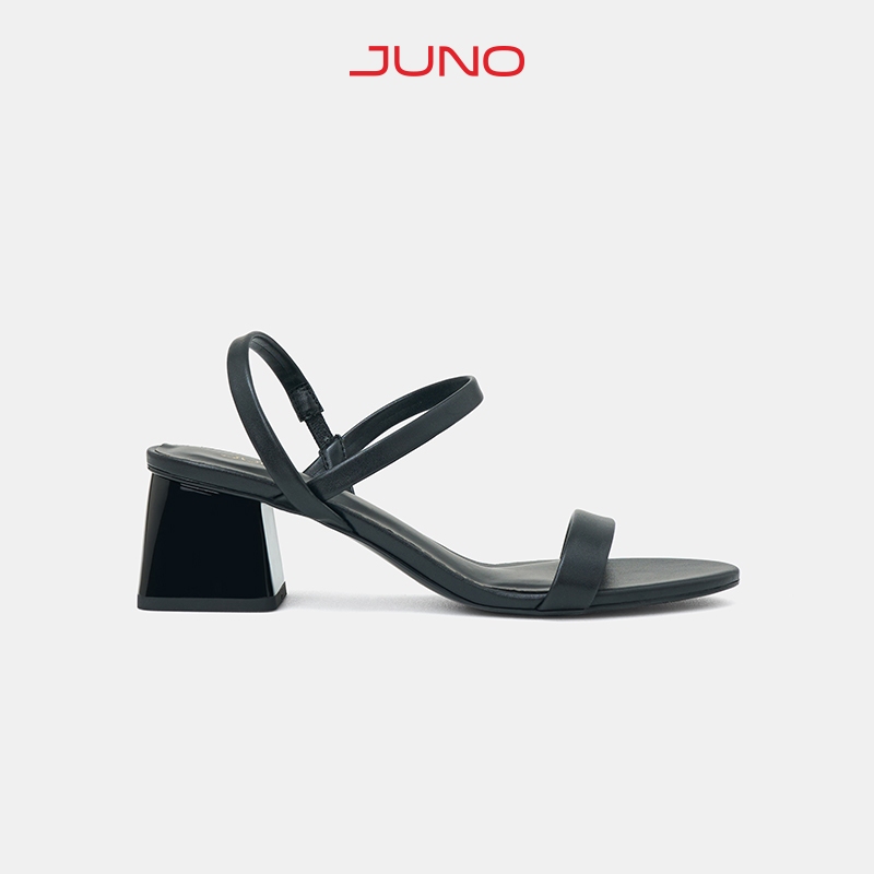 Giày Sandal Nữ 5cm Thời Trang JUNO Gót Thấp Quai Ngang SD05112