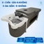 Giường gội đầu bồn sứ, giường gội đầu 2in1 bồn sứ, giường gội đầu massage dưỡng sinh, hàng sẵn xưởng