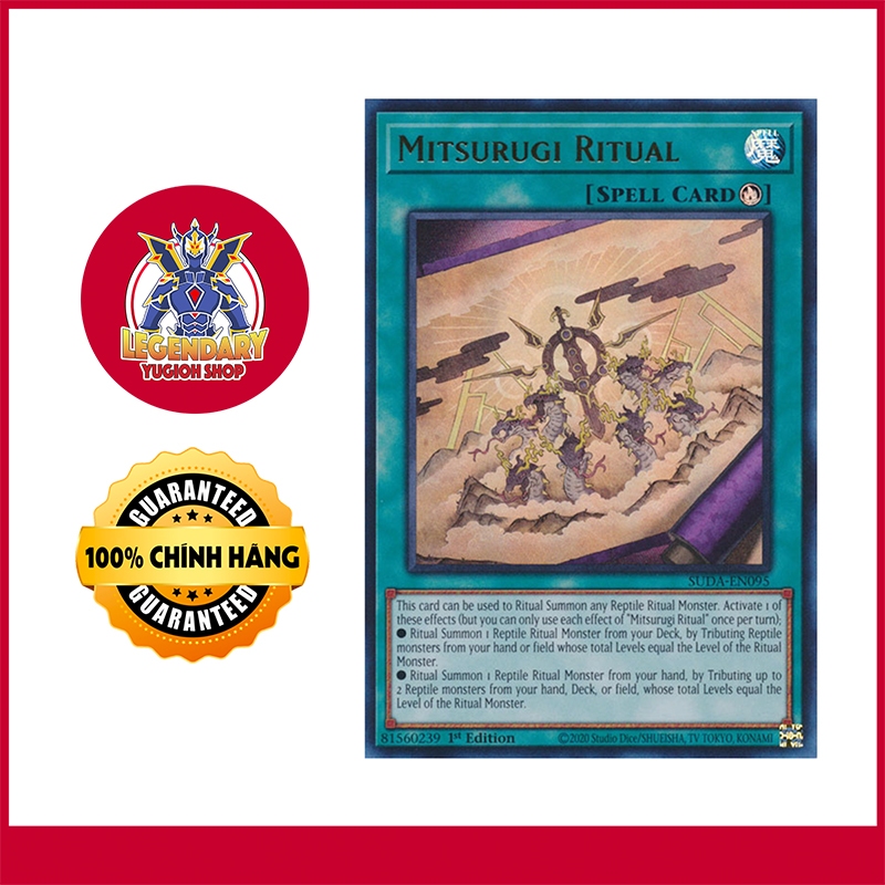 [Thẻ Bài Yugioh Chính Hãng] Mitsurugi Ritual | Shopee Việt Nam