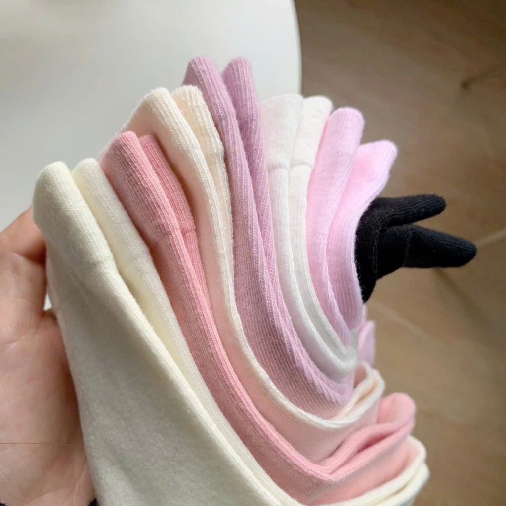 Combo tất trơn phong cách basic tone màu Patel dễ mix đồ - Ekiu Shop