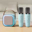 Loa Karaoke Bluetooth Mini Kèm 2 Micro Không Dây,Hát Karaoke Tại Nhà,Chất Âm Hoàn Hảo, Mic Hút Âm, Nâng Tone