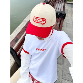 Mũ snapback lưỡi trai bít đuôi thêu Lawi cho nam nữ, nón kết vải cotton đội ngược phong cách dễ thương
