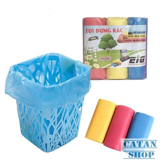 (HÀNG CHUẨN) Set 3 cuộn túi rác 1KG EIG siêu dai, Túi rác sinh học tự phân hủy thân thiện môi trường