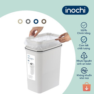 Thùng rác nắp lật Inochi Hiro an toàn kháng khuẩn giảm mùi tốt có khung chặn túi rác gọn gàng tinh tế