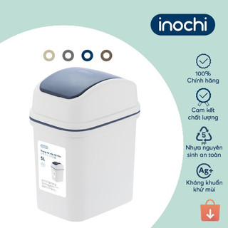 Thùng rác nắp lật Inochi Hiro an toàn kháng khuẩn giảm mùi tốt có khung chặn túi rác gọn gàng tinh tế