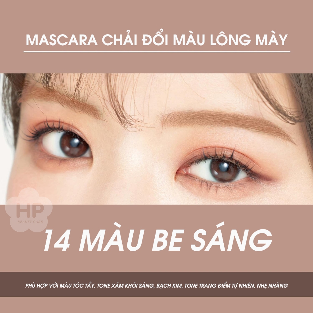 Mascara Chải Đổi Màu Lông Mày Chống Trôi Kissme Heavy Rotation Coloring Eyebrow EX (Màu Be Sáng 14)