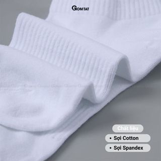 [DEAL SỐC] Combo 5 đôi tất trơn cổ cao/trung/ngắn GOMTAT, tất thể thao basic chất cotton thoáng khí - OAS-1704