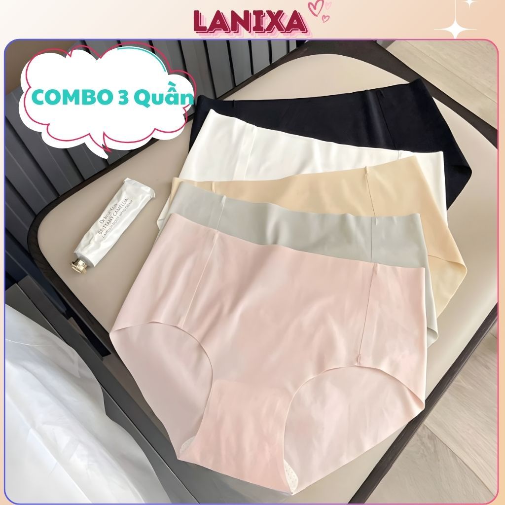 SET 5 Quần lót su nữ mềm mại thoáng khí cạp vừa ôm mông gợi cảm sexy  kiểu dáng basic LANIXA L059