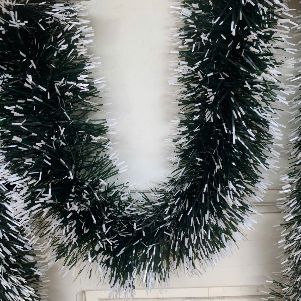 15cm Dây chồn xù to 15cm đẹp trang trí Giáng sinh - Dây thông treo cửa Noel