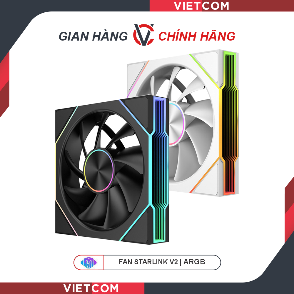FAN LED ARGB Starlink V2 - Phiên bản gió thổi xuôi và thổi ngược ...