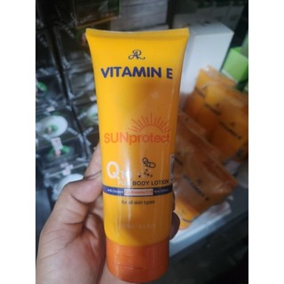 Tuýp Dưỡng Thể Chống Nắng Vitamin E AR SUNprotect Q10 Plus Body Lotion Thái Lan 180ml