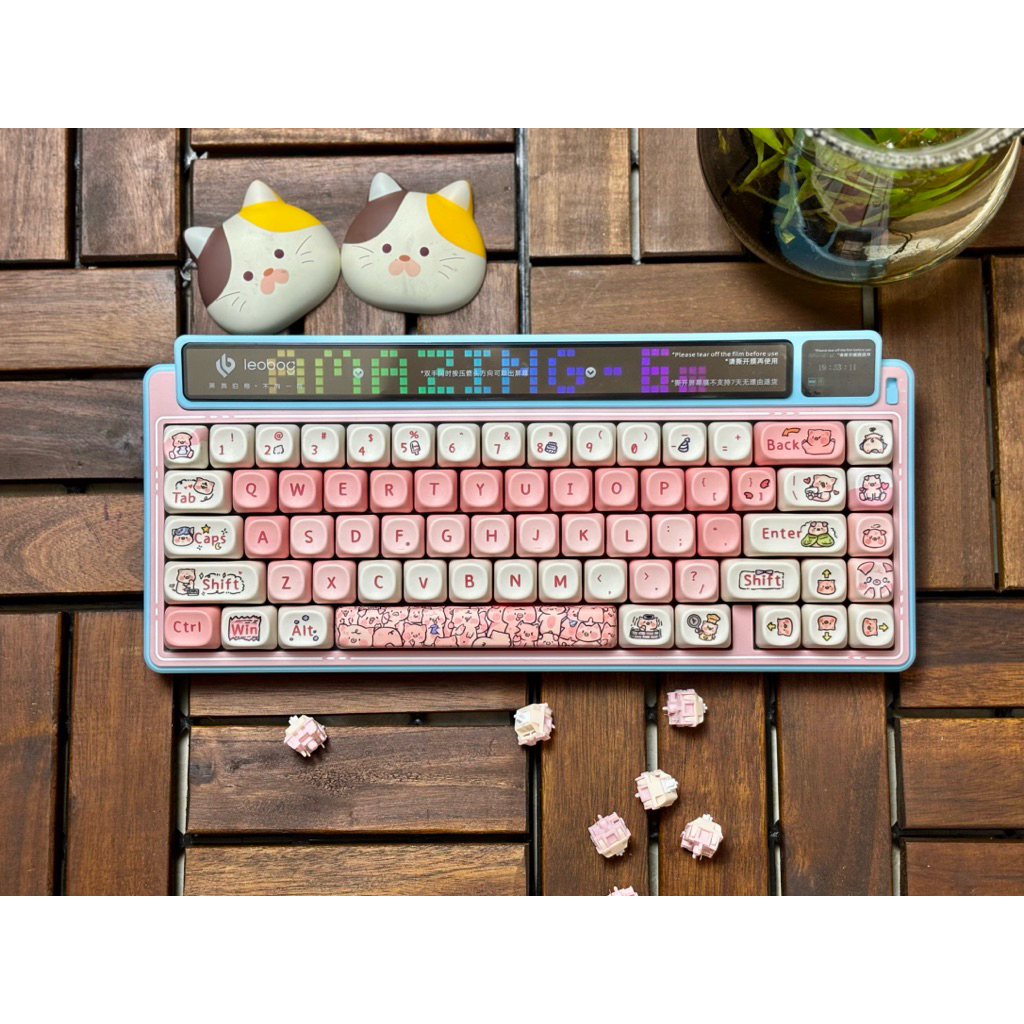 Bàn phím cơ LEOBOG AMG65 3 Chế độ kết nối / Màn hình ma trận điểm thông minh 315 LED /Led Rgb Đã Mod | BigBuy360 - bigbuy360.vn