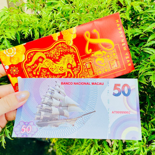 [BÁN CHẠY] Tờ Tiền Kỉ Niệm Thuận Buồm Xuôi Gió Của Macao, Có Bảo An Siêu Đẹp - Phong Thủy May Mắn