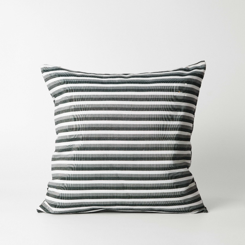 Vỏ Gối Tựa Lưng  Sofa Cotton Họa Tiết Sọc Caro Vintage