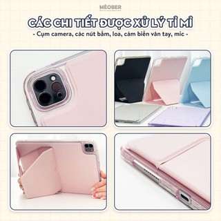 Ốp lưng iPad kiêm giá đỡ Basic Flexible Stand - Có chân đứng xoay ngang dọc, Chống sốc va đập, Chống trầy xước by MèoBer