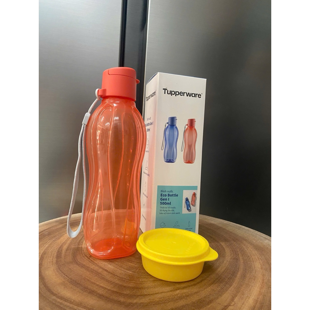 Bình nước Tupperware, Eco 500ml gen I, tặng kèm hộp Tup 80ml, hàng ...