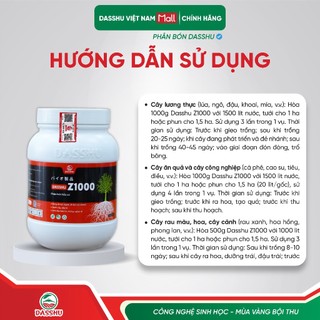 [ CHÍNH HÃNG ]  Phân Bón Dasshu Z1000 Kích Rễ, Bung Đọt, Lá Xanh Dày Dẹp Bổ Sung NPK Tăng Năng Suất Cây Trồng
