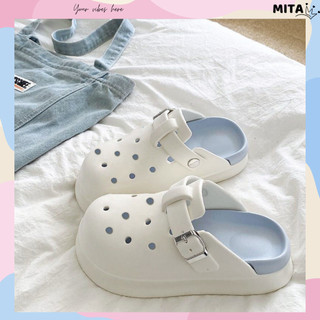 Dép sục nữ đế cao 5cm trơn SR V2 kiểu sandal dễ thương năng động Mita CS-196