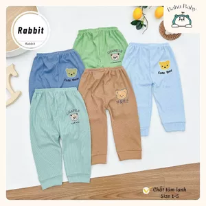 Combo 3-5 quần tăm mặc thu đông cho bé từ 0-18 tháng tuổi Bahu_Baby