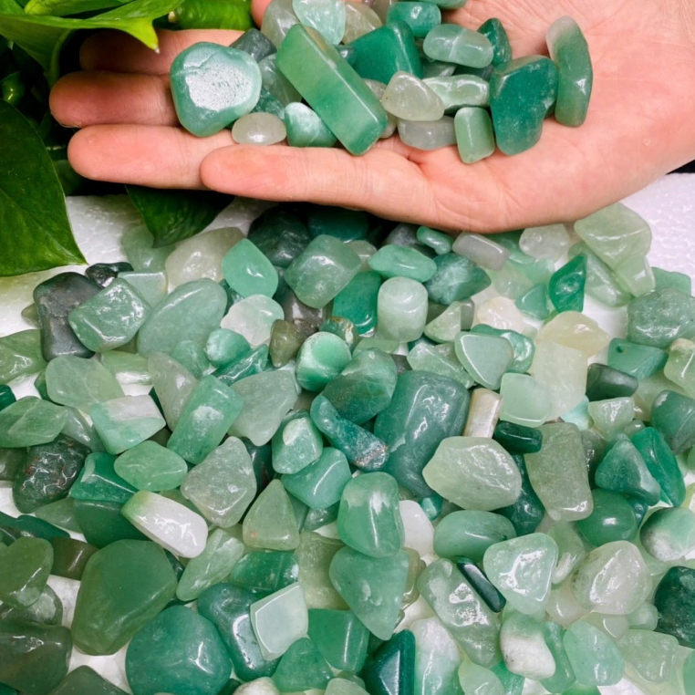 Đá Thạch Anh Xanh Lục tự nhiên (Aventurine) - Thu hút vận may, tự tin giao tiếp và thư giản, làm dịu