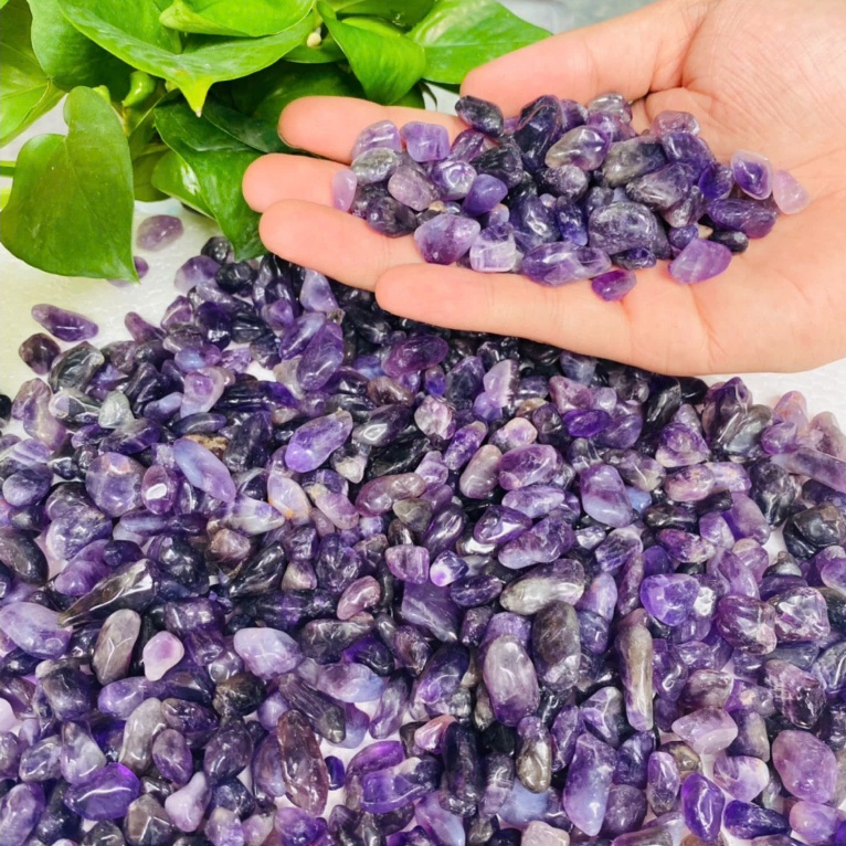 Đá Thạch Anh Tím tự nhiên (Amethyst) - Tăng trí lực, khai mở trực giác, thanh tẩy và thiền định