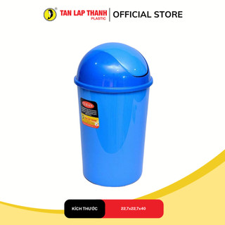 Thùng rác lật tròn nhựa nguyên sinh cao cấp Tân Lập Thành Sản phẩm chất lượng, nhà nhà thịnh vượng
