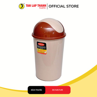 Thùng rác lật tròn nhựa nguyên sinh cao cấp Tân Lập Thành Sản phẩm chất lượng, nhà nhà thịnh vượng