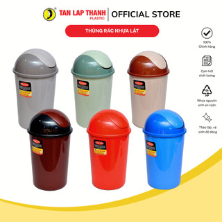Thùng rác lật tròn nhựa nguyên sinh cao cấp Tân Lập Thành Sản phẩm chất lượng, nhà nhà thịnh vượng
