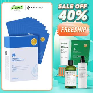 Mặt Nạ Phục Hồi Da CARYOPHY 25g (Caryophy Skin Repair Mask Sheet 25g 10 miếng )